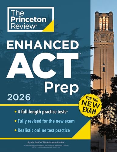 Princeton Review Enhanced ACT Prep, 2026: 4 Practice Tests + Content Review + Strategies by The Princeton Review